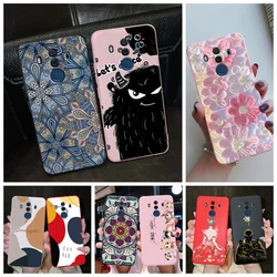 For Huawei Mate 10 Pro Mate10 Case Silicone Soft TPU Flower Bumper Funda Coque For Huawei Mate 9 Pro Mate9 Cover Coque Mate10Pro