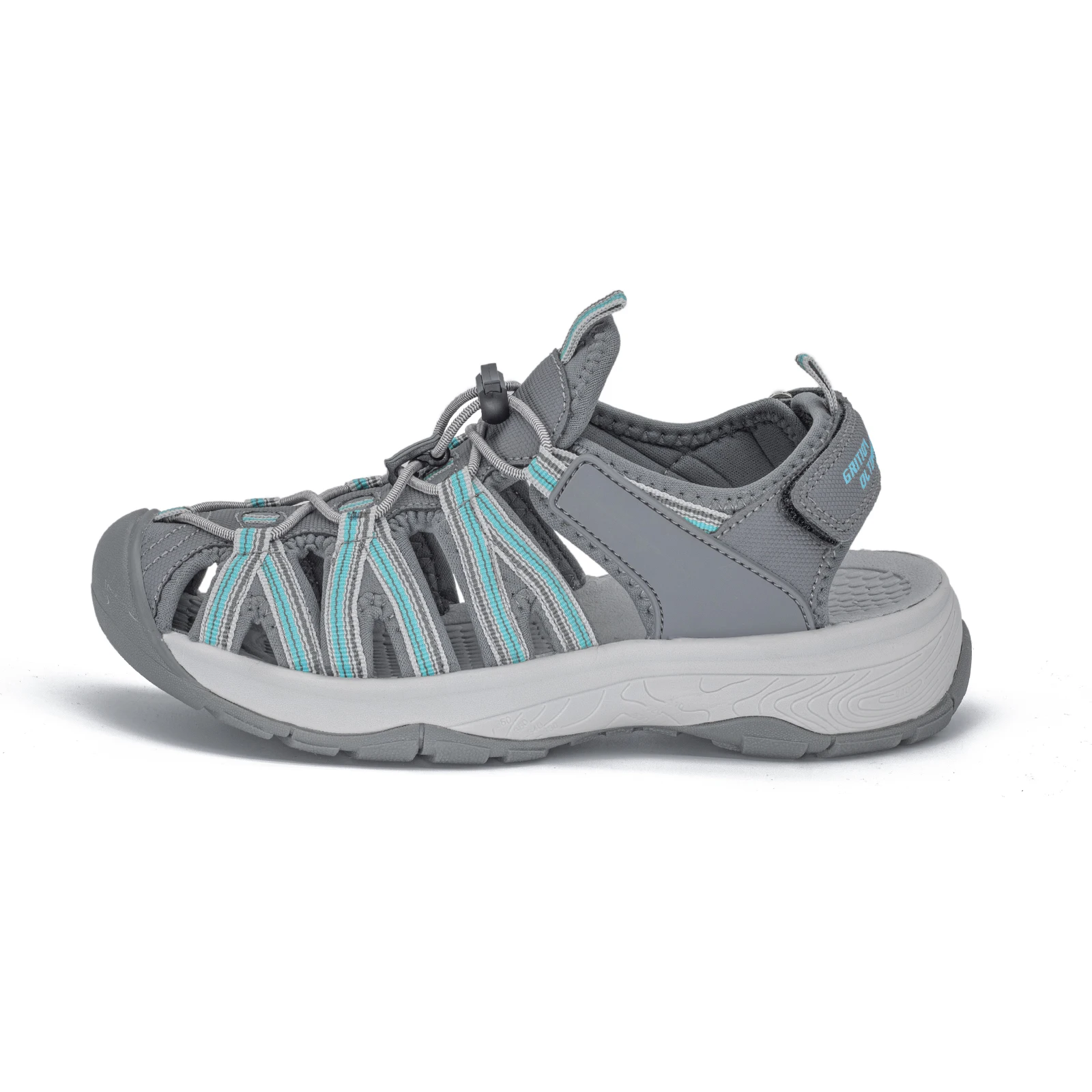 GRITION Sandali da donna verdi Punta chiusa Escursionismo all\'aperto Spiaggia Camminata impermeabile Scarpe estive leggere e traspiranti antiscivolo