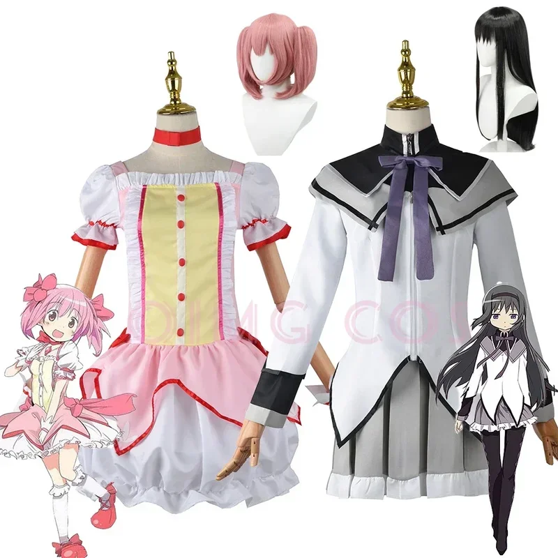 Kaname Madoka Akemi Homura Cosplay Costume Puella Magi Madoka Adult Carnival Uniform Anime Halloween Costumes Women Game