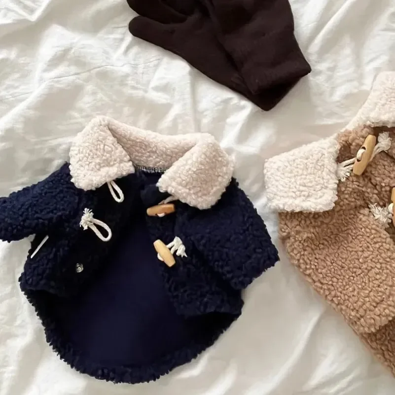 

Pet Dog Cardigan Coat Fleece Dog Clothes Puppy Jacket Chihuahua French Bulldog Dog Overalls Small Dog Clothing