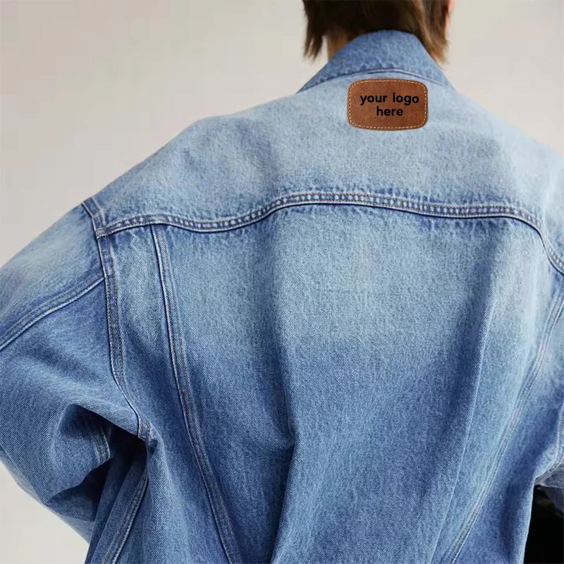 10pcs Custom Laser Engraved Printing Blank Leather Label Patches Wear-resistant and Not Easy To Fade Suitable for Jeans Hats Bag