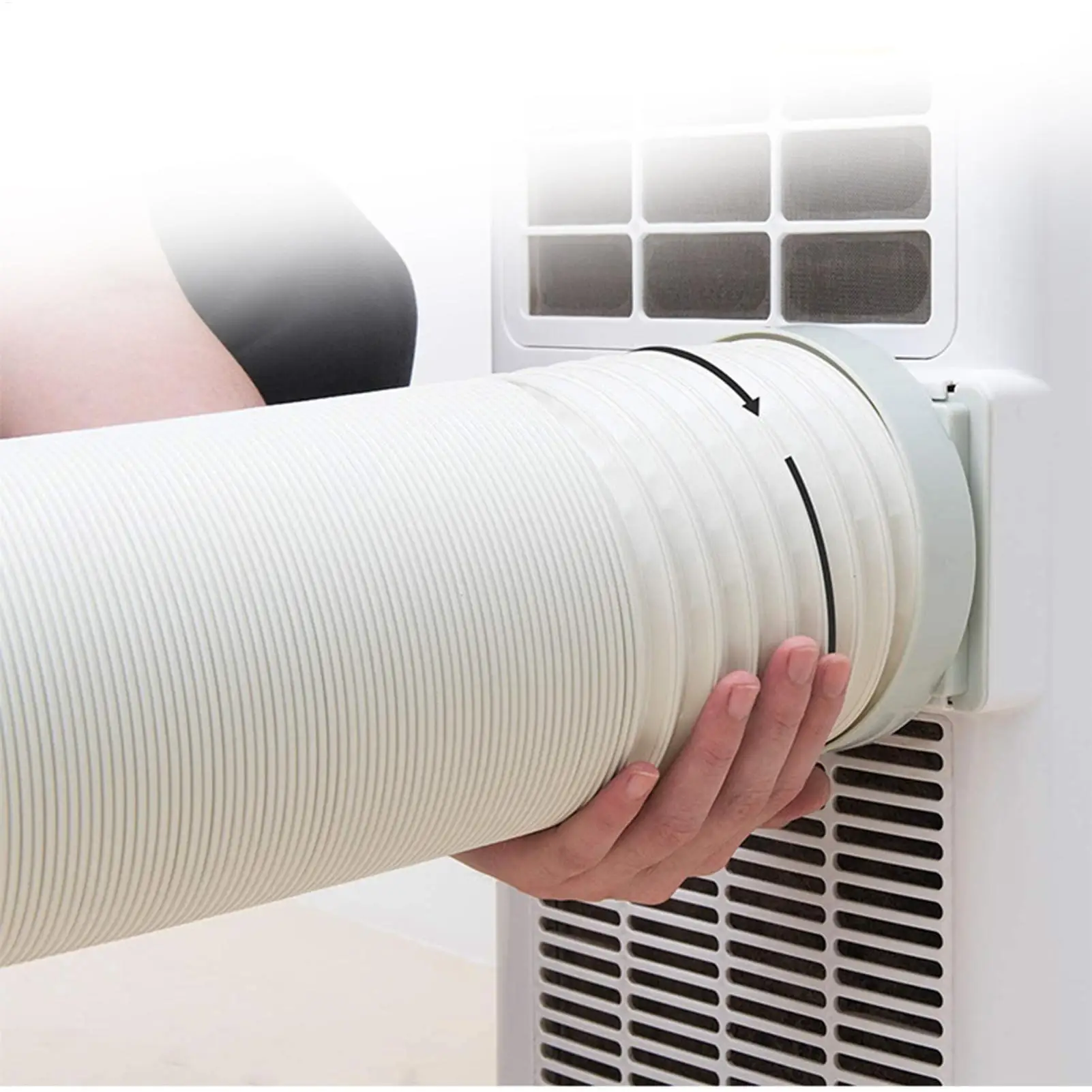 79-inch flexible AC exhaust hose replacement AC ventilation replacement pipe AC Pipe Connector Duct Extension Exhaust Hose