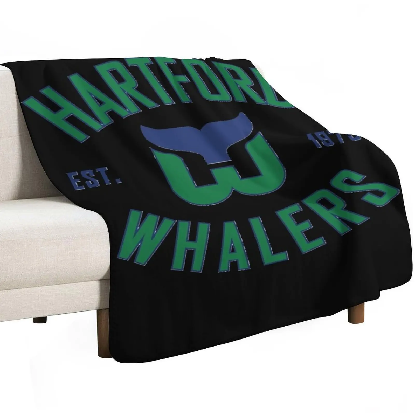 Hartford-Whalers-CT-Classic Плед Retros Лето для дивана Тонкие одеяла
