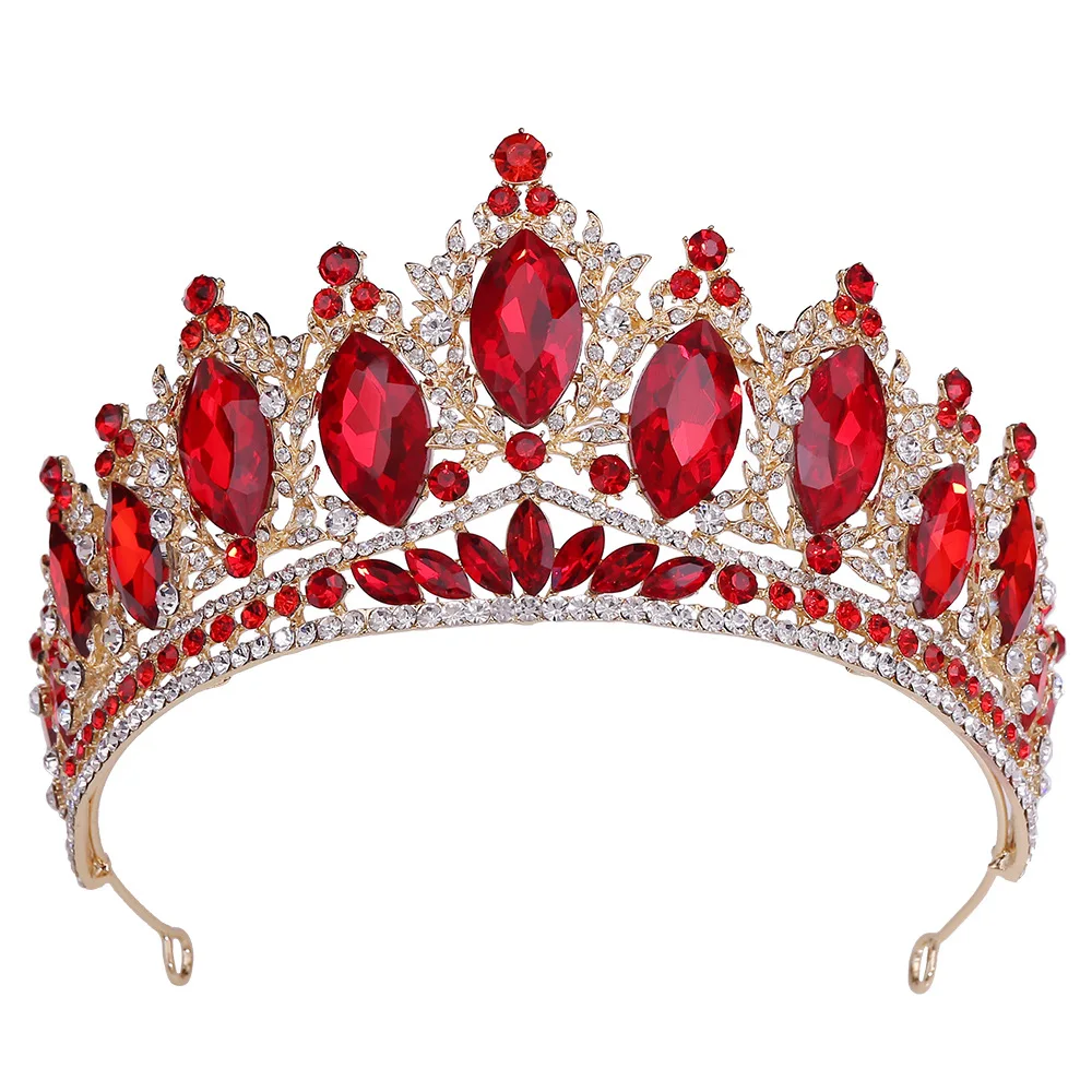 Wedding Crystal Tiaras Hair Accessory Crown Baroque Luxurious Stage Beauty Pageant Coming-of-age Ceremony Bride's Crown