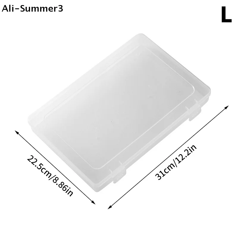 (YY) 1Pc 2025 Novo Transparente Dicas de Unhas Expositor Suporte de Plástico Unhas Mostrando Placa de Exibição de Unhas Falsas Recipiente Ferramentas de Arte de Unhas