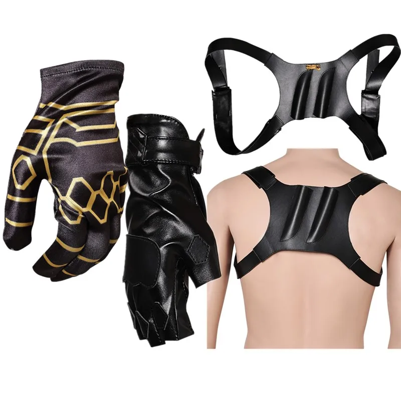 

Bucky косплей Barnes перчатки для взрослых мужчин подтяжки на спине ремень ТВ 2025 фантазия Хэллоуин карнавальный костюм аксессуары реквизит