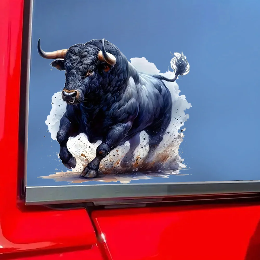 15cm Vibrant Bullfight Decals, Self-adhesive, Waterproof Vinyl Stickers for Car, Bumper, Window, Laptop, Wall and Glass Surface