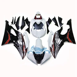 High Quality Injection Fairing kit for YAMAHA YZF R6 2008 2009-2015 yamaha r6 08-15 White Black Body Frame