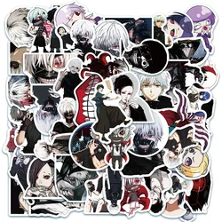 50pcs Japan Tokyo Ghoul Anime Stickers Laptop Luggage Suicase Skateboard Fridge Phone Waterproof Stickers Kids Gift Decal