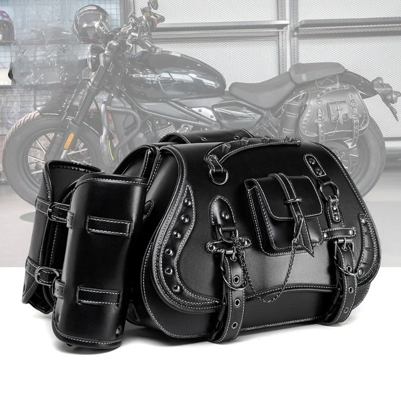 

European and American punk Harley Cruise Prince modified side bag, locomotive tool side box bag