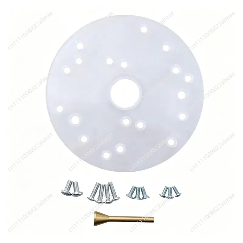 Universal Router Base Plate Template Guides Woodworking Milling Machine Base Carpentry Aid Tool With Centering Pin 6.5 Inch