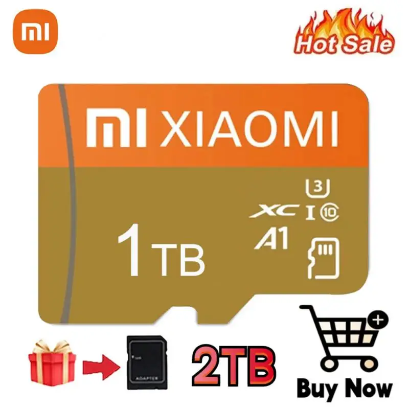 Xiaomi 2TB 1TB Memory Card High Speed Class 10 SD Card 128GB 512GB V60 A2 Flash Memory Card 128GB Micro Tarjeta Sd For Phone