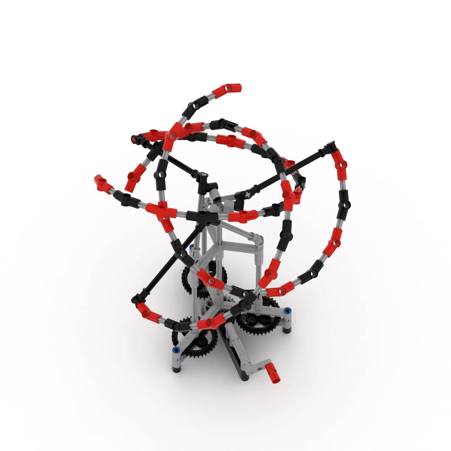 MOC STEM Technological Building Blocks Interlaced Arcs Science Toys For Student Antistress Assembly Bricks Teaching Aid Kit