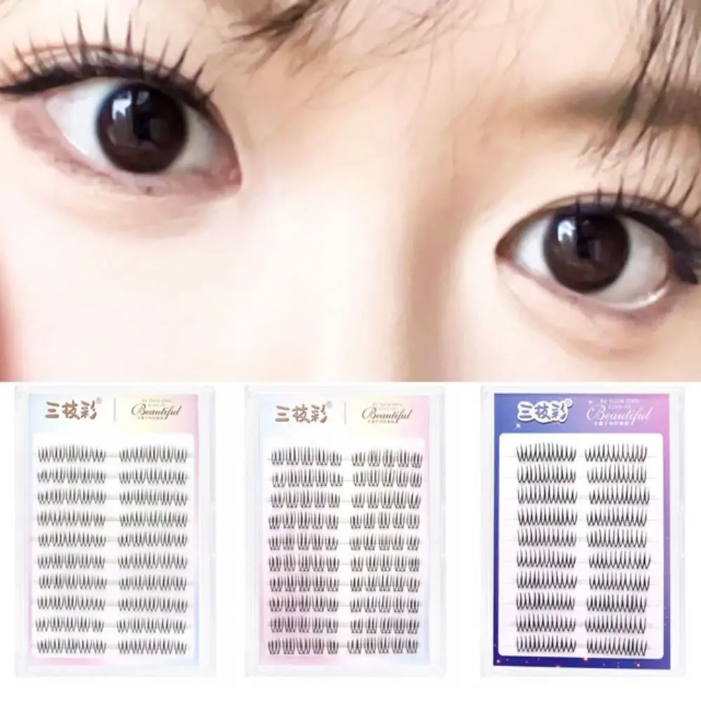 

10 Rows Segmented Eyelashes Bundles Soft Superfine Fake Eyelashes Extension DIY Makeup False Eyelashes Clusters Ladies Girls