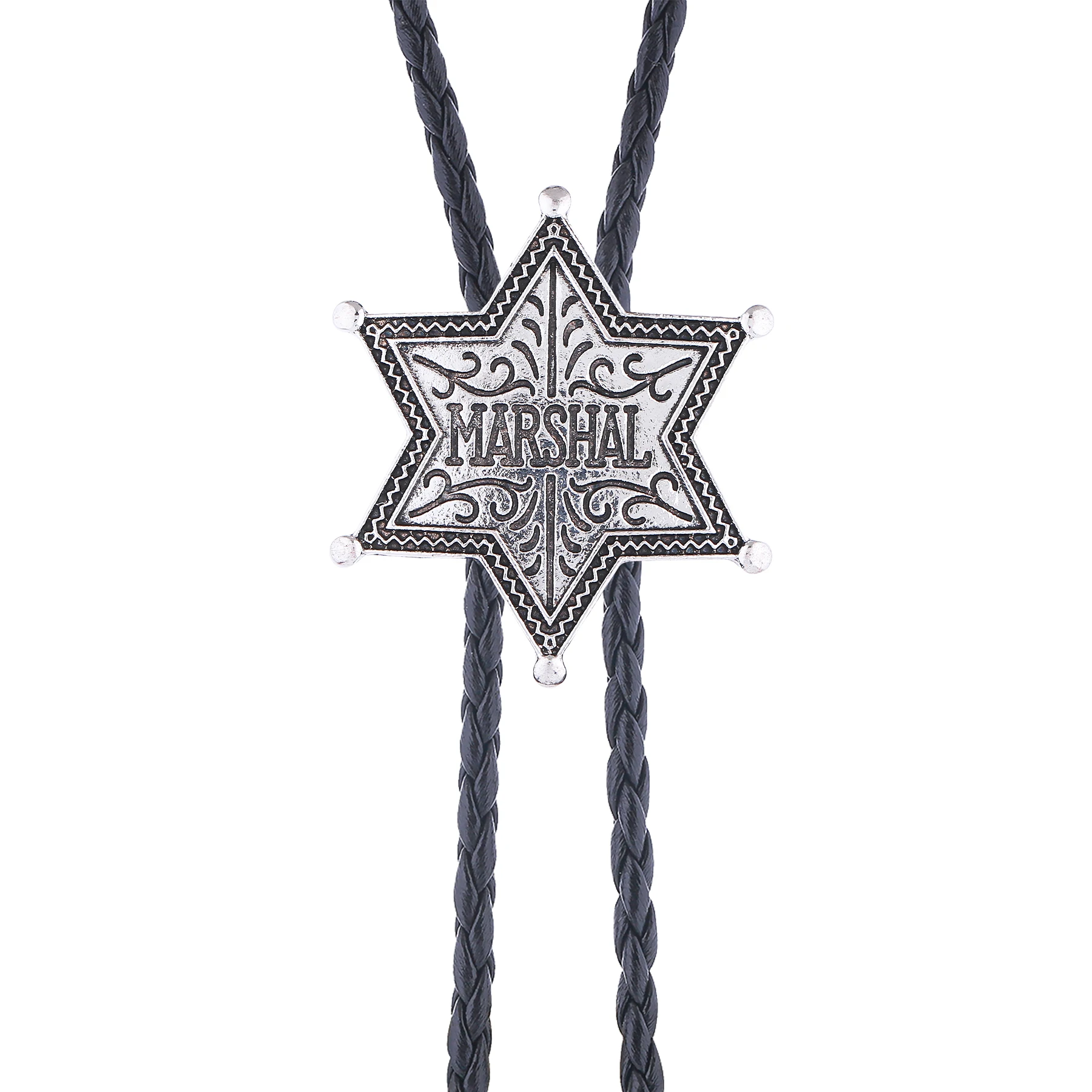 Hexagonal bolo tie - Western style - Fashion accessory