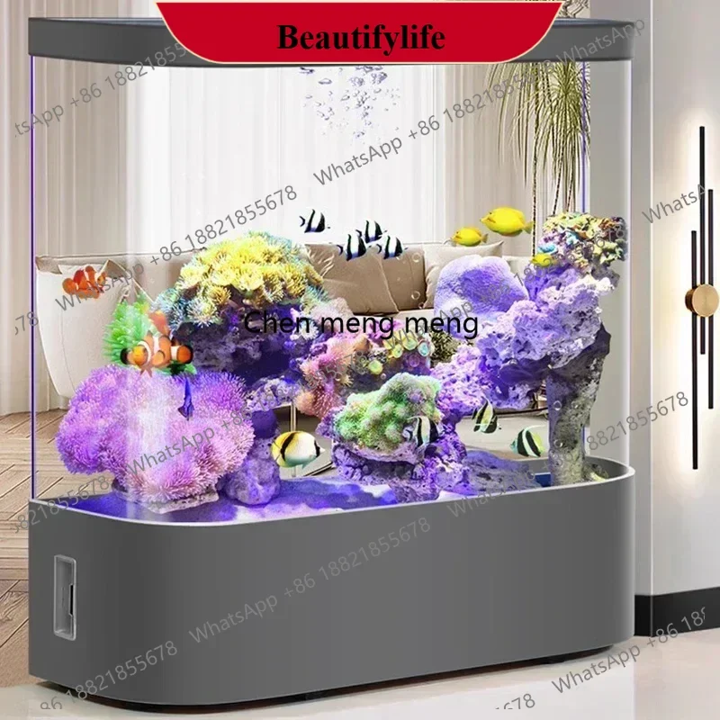 

C178 Domestic Use Living Room Landing Fish Tanks Aquarium Ecology Water Cycle Fashion Aquatic Pet Supplies Betta Pet Products