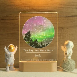 The Day You Were Born Star Map Night Light - Personalized Birthday Gift - 1st 2nd 3rd 13th 16th 18th 21st Birthday Gift