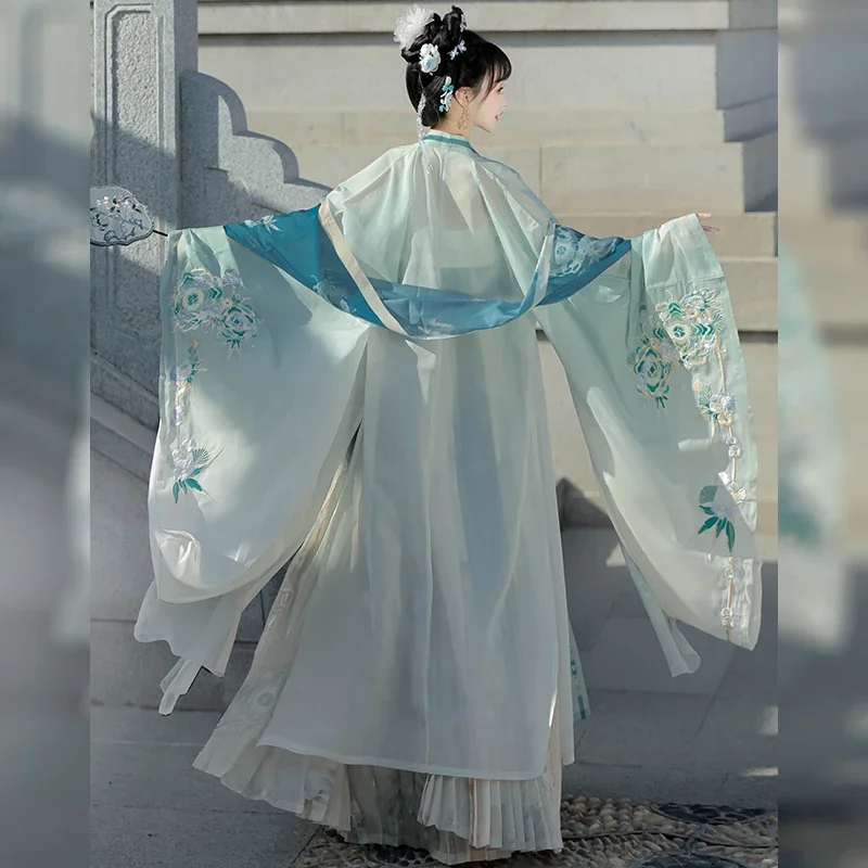 จีนแบบดั้งเดิมHanfuผู้หญิงชุดโบราณOrientalชุดเจ้าหญิงElegance Tang Dynastyเต้นรําFairyชุดคอสเพลย์