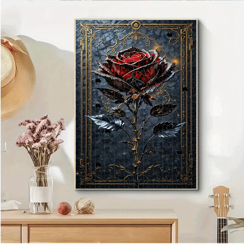 500pcs/1000pcs Pieces Adult Puzzle Suitable for - Brain & Family, Portable Challenging Puzzles for Adults, DIY Decoratable Gam