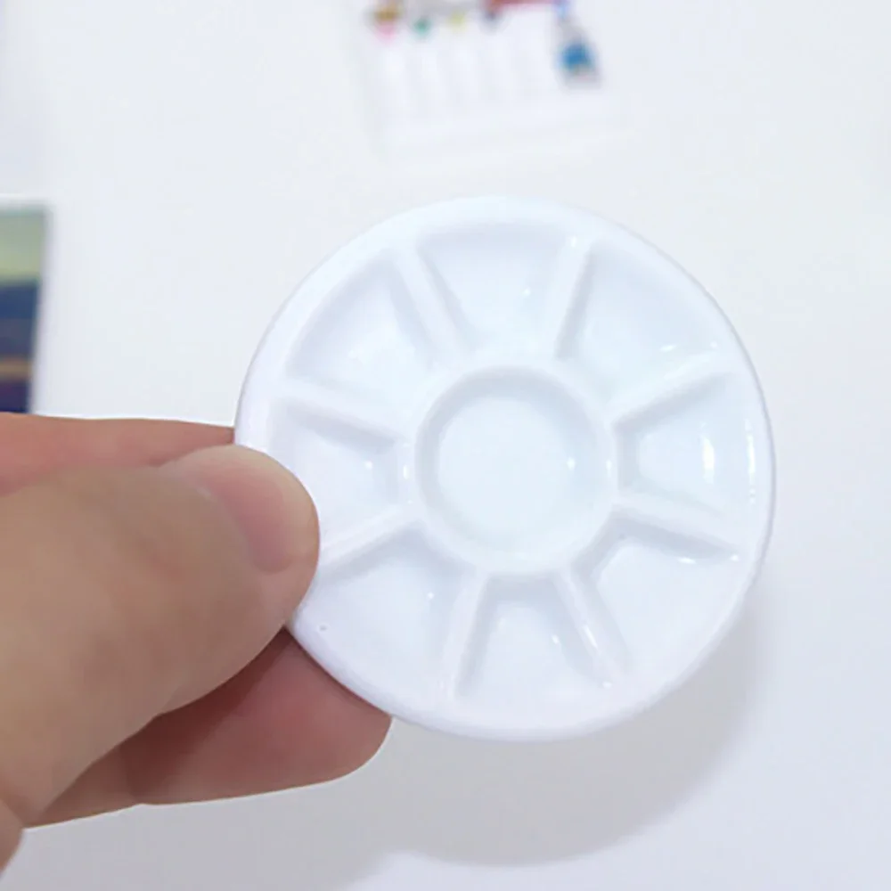 1 pçs 1/12 casa de bonecas em miniatura paleta cerâmica pigmento prato modelo brinquedos para casa boneca acessórios decoração ob11 bjd