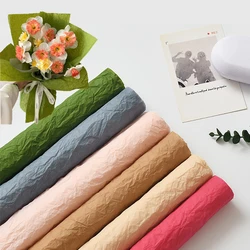5 sheets/pack of Xue Nai fluffy hand-kneaded paper wrinkled paper waterproof matte native paper bouquet packaging flowers and fl