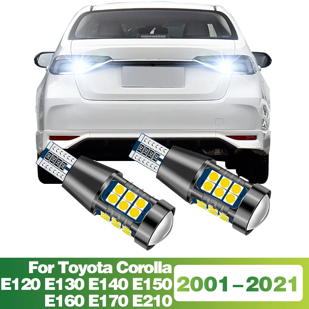 

2 Pcs T15 Signal-Lamp LED Bulb Car Reverse Light Tail Lamp For Toyota Corolla E120 E130 E140 E150 E160 E170 E210 2001-2021