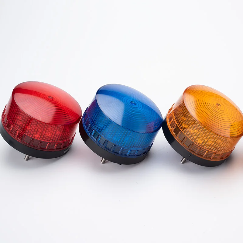 Mini lampka ostrzegawcza Hazard Alarm ostrzegawczy światła migające światło sygnalizacyjne Led LED-3071 12V 24V 220V bez brzęczyka