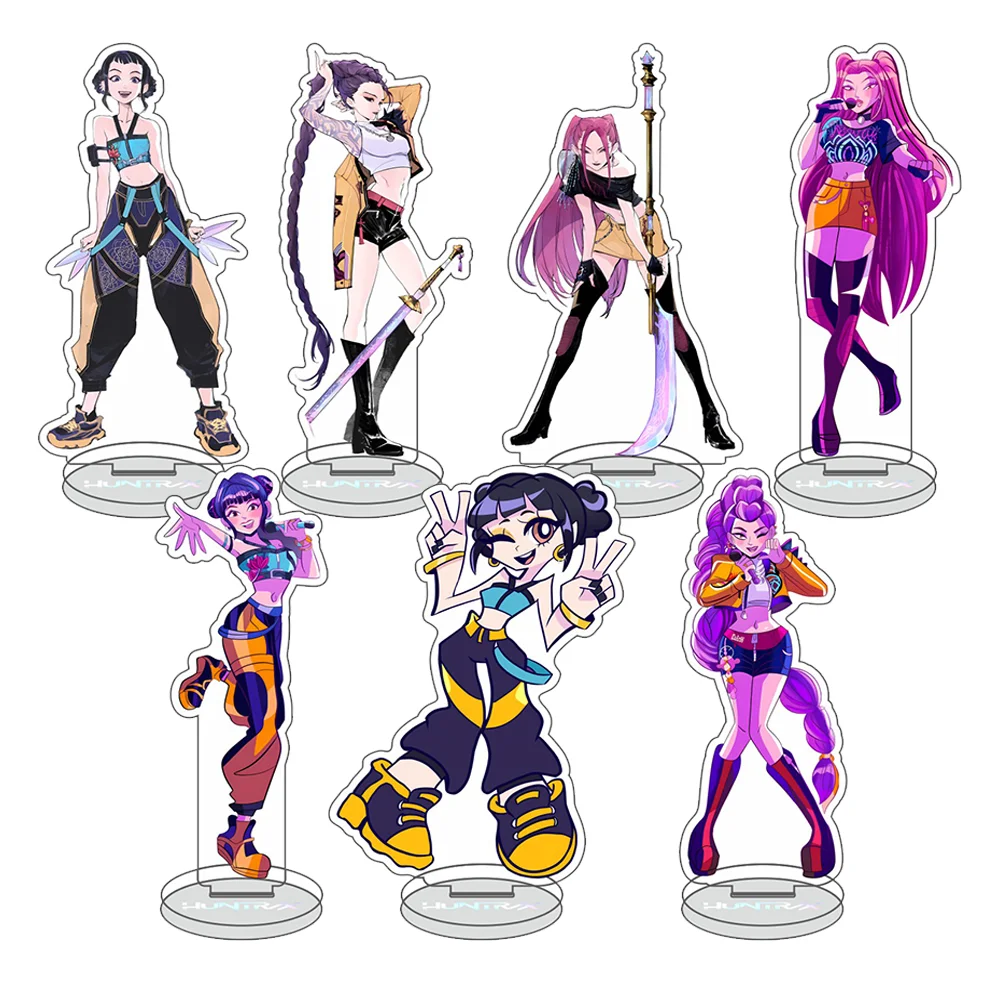 

Kpop Demon Hunter Standing Plates Anime Rumi Mira Zoey Acrylic Ornament Kids Fashion Bedroom Model cosplay Decor Children Gifts