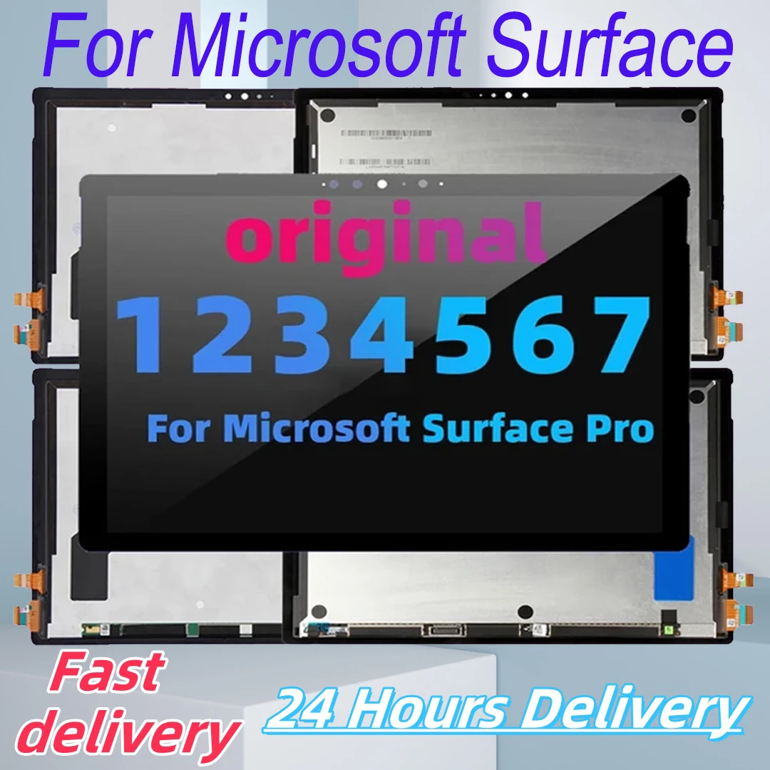 Factory wholesale For Microsoft Surface Pro 3 4 5 6 7 LCD Display Touch Screen Digitizer Assembly 1866 1807 1796 1724 1631 1514