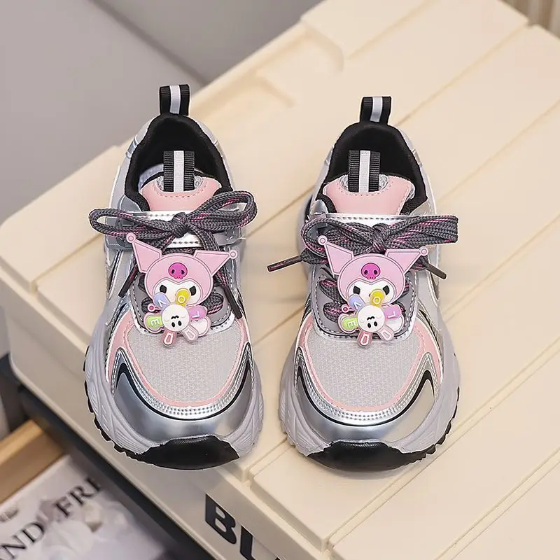 

Kawaii Kuromi Sanrio детские удобные кроссовки с милыми героями мультфильмов, студенческие кроссовки, противоскользящая обувь, подарок на день рождения для девочек
