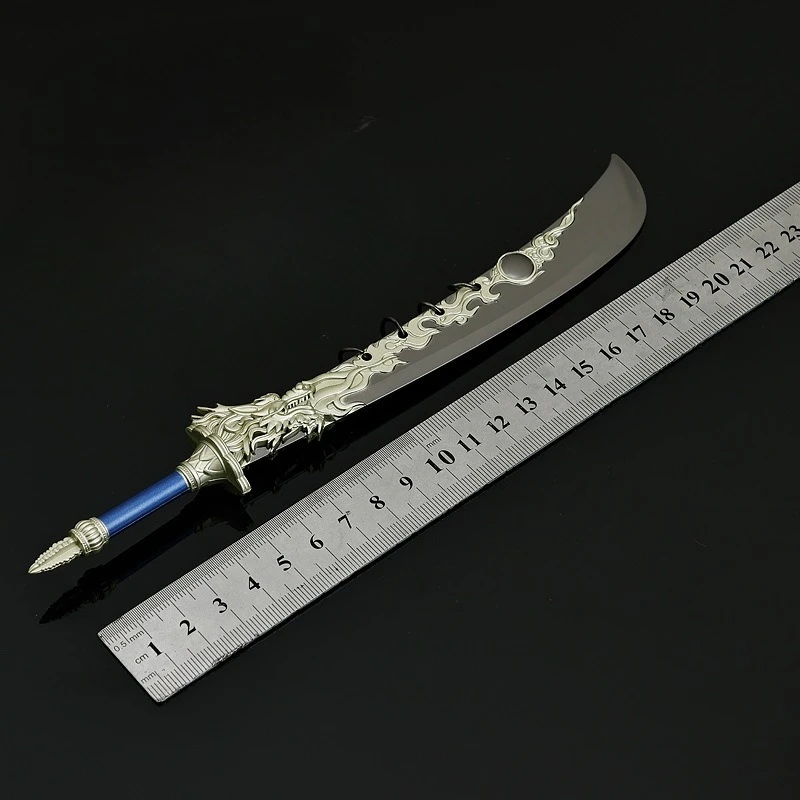 22 سنتيمتر Cangyuan مخطط لعبة الأسلحة الطرفية نموذج: تشانغ كاذبة معركة سكين الحرفية العنصر لعبة كاتانا تحصيل الحلي الصبي هدية