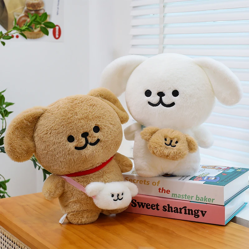 귀여운 핫 말티즈 백팩 만화 애니메이션 플러시 인형 귀여운 방 장식 플러시 베개 장식 어린이 선물