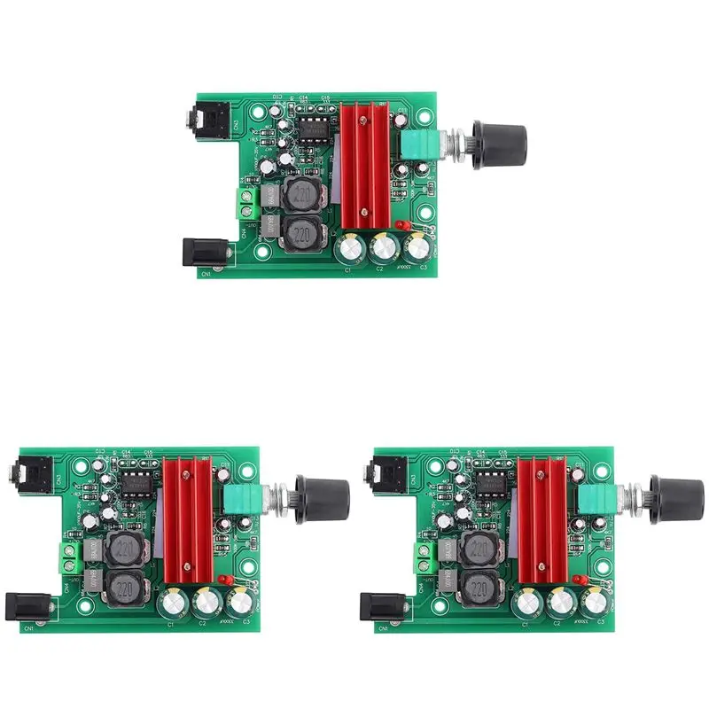 AA08-3X Power Amplifier Board High-Sensitivity Mono TPA3116 Subwoofer Amplifier Module With NE5532 OPAMP