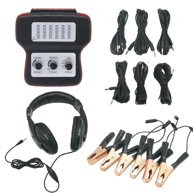 6 Channel Car Engine Chassis Noise Detector Electronic Stethoscope for Automotive Abnormal Sound Diagnosis Repair Tool