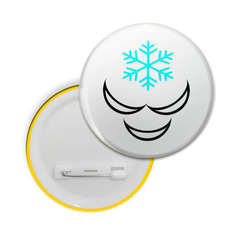 Face Winning Smile Cute Funny Creative Brooch Figures Pins Round Button Pin Backpack Clothes Decoration Fashion Jewelry Gifts