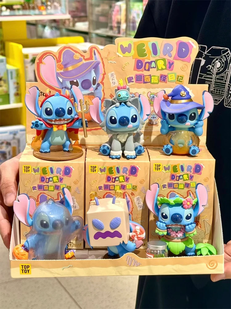 

Disney Stitch глухая коробка необычный дневник серии аниме фигурки загадочная коробка Коллекционная Милая Детская кукла игрушки декор комнаты подарок для девочек