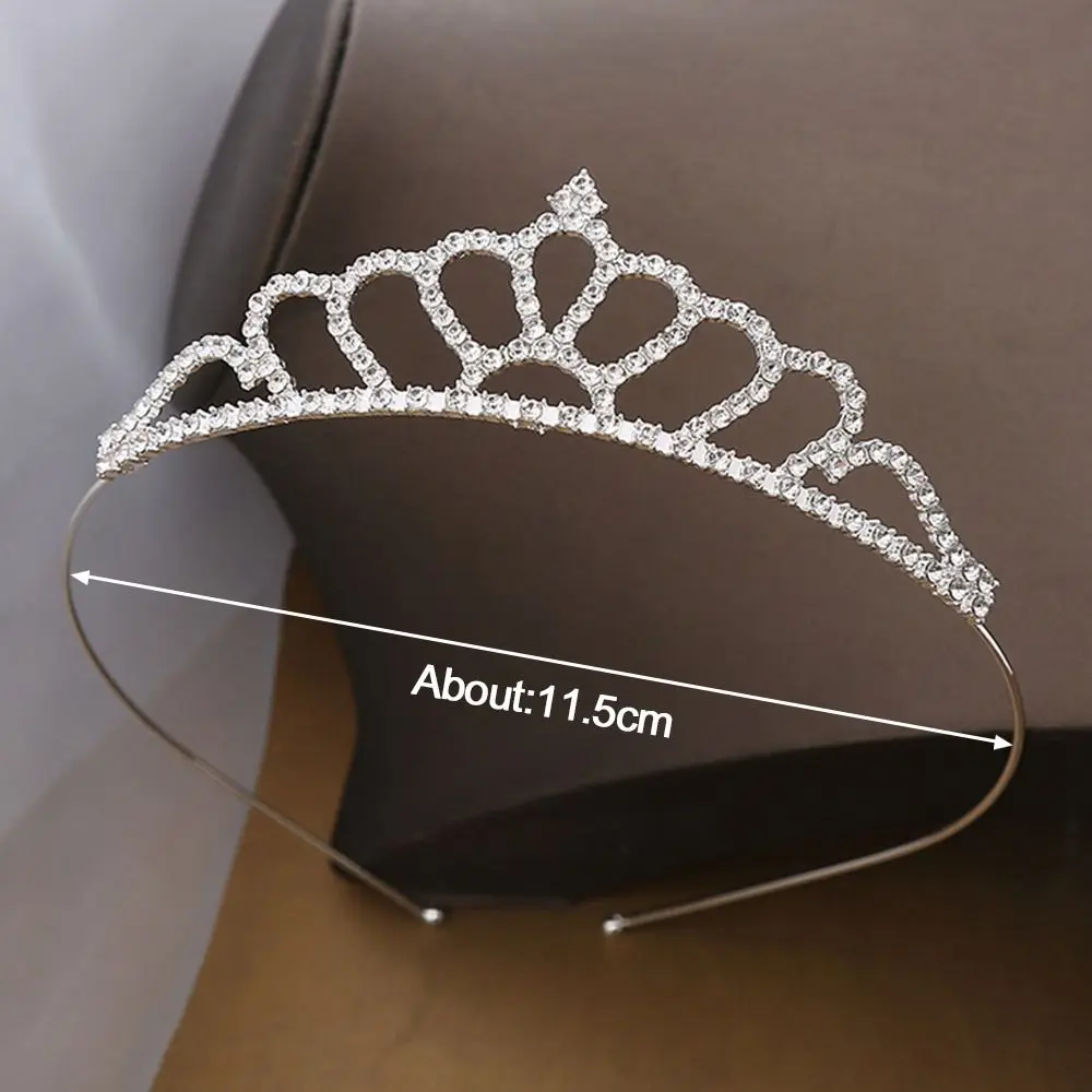 Rhinestone Princess Crystal Tiaras Pearl Tiara Shining Crystal Wedding Tiaras Crown Hair Band Birthday Party