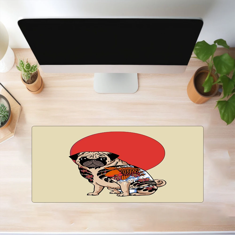 Samurai Cat Mouse Pads Gaming Mousepad Gamer Mouse Mat Mousepads XXL 90x40cm for Computer Keyboard Mats Desk Pad