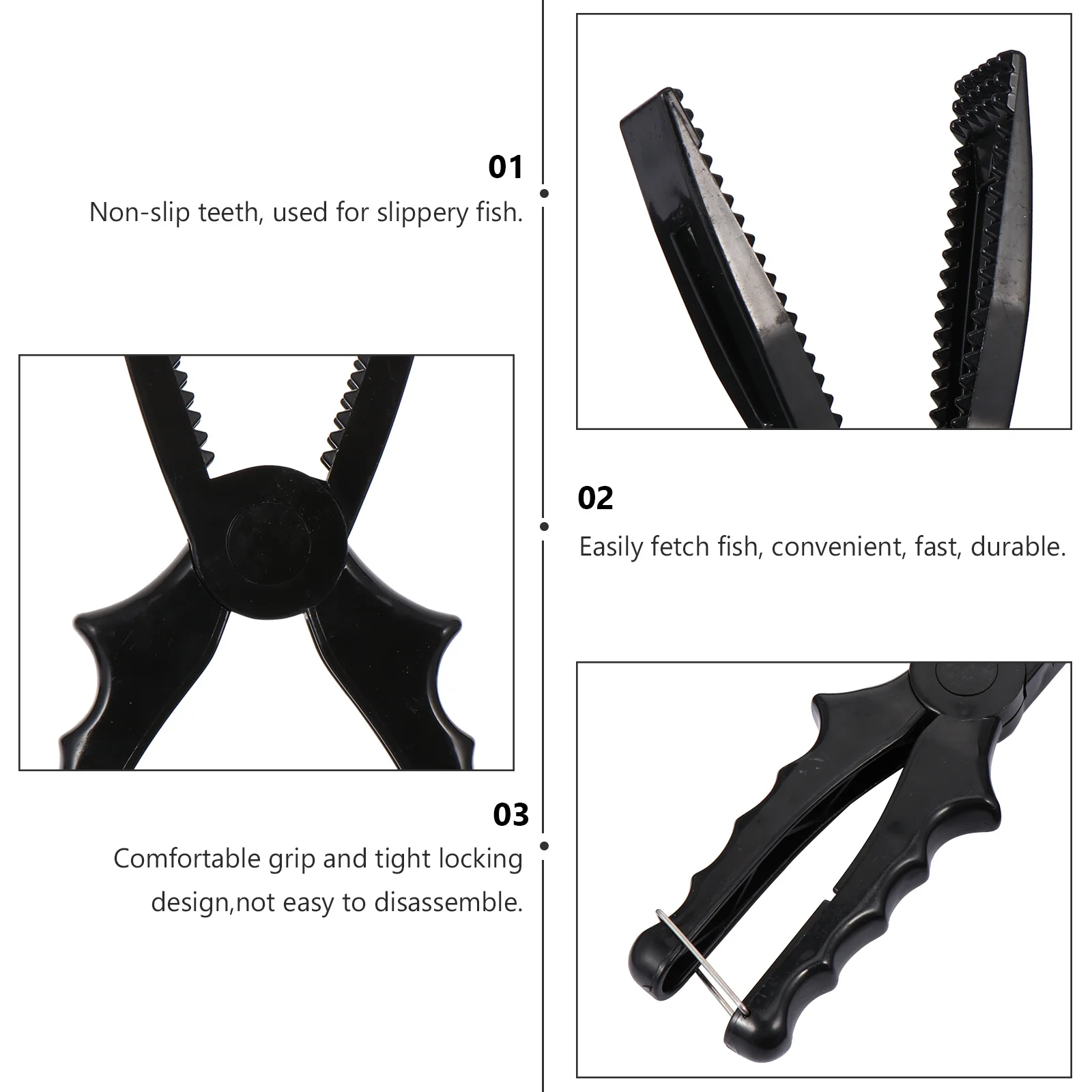 

1Pcs Fish Lip Gripper Bionic Anti-Slip Design Comfortable Grip Fishing Plier Lightweight Portable Fishing Tool Fish Controller