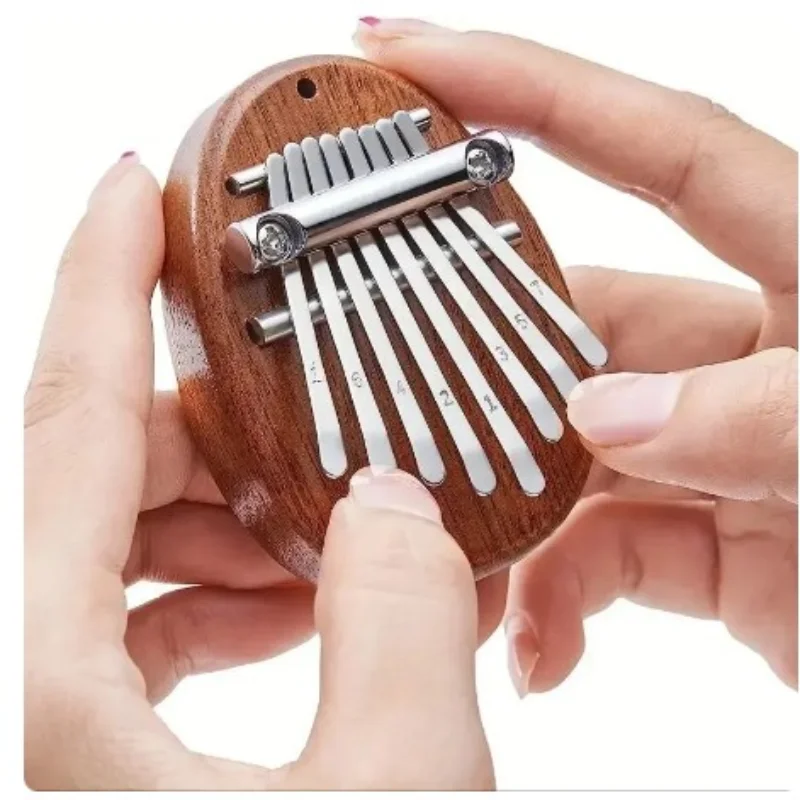 New 8-tone Mini Thumb Piano Solid Wood Five-finger Piano Portable Beginner Finger Piano Musical Instrument Style