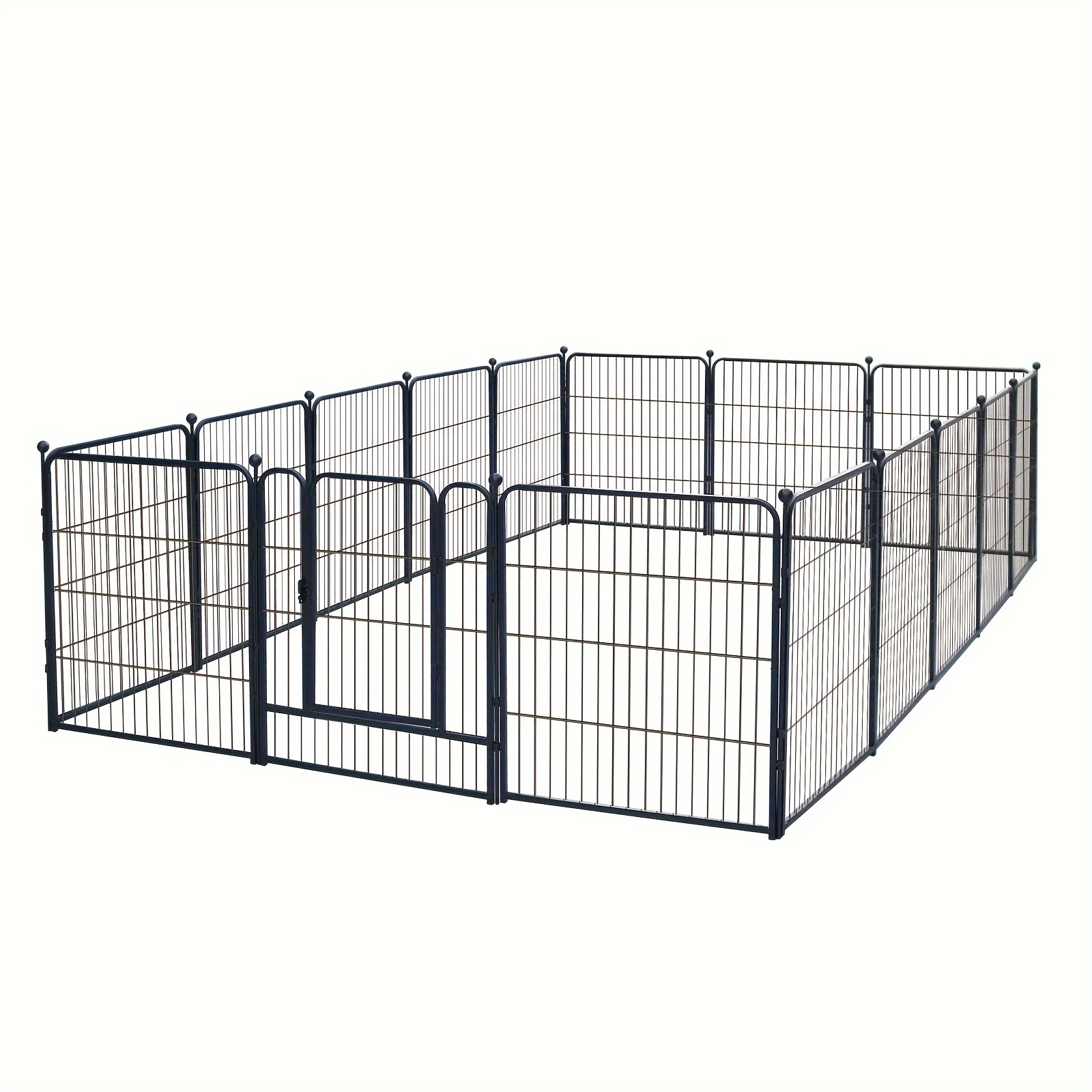 

Heavy Duty Metal Dog Playpen, Portable Exercise Fence for Small Medium Large Dogs - RV Camping Pen, Playpen for Dogs