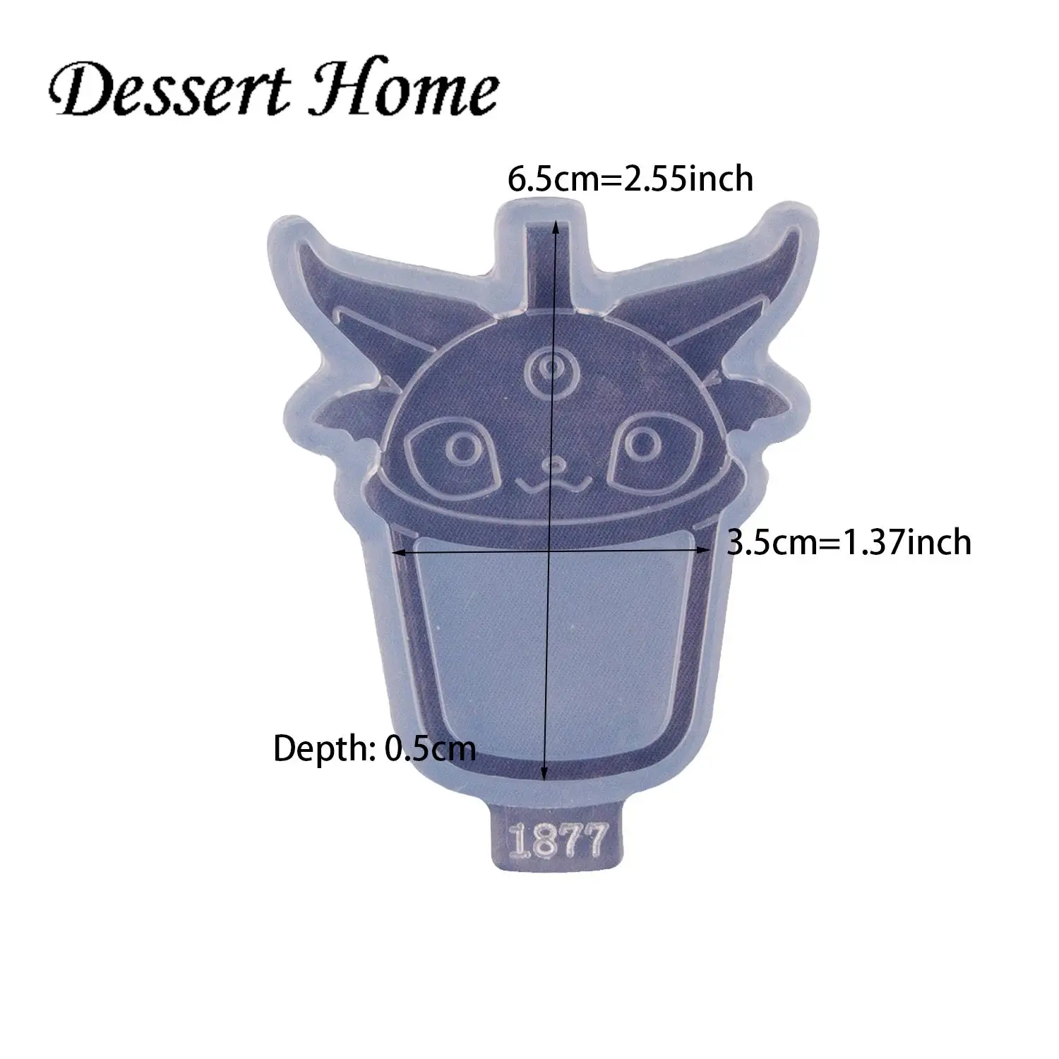 DY1868 Shaker Anime Animals Resin Crafting Keychain Mold Chocolate Fondant Craft Molds DIY Cake Silicone Safe for Confectionery