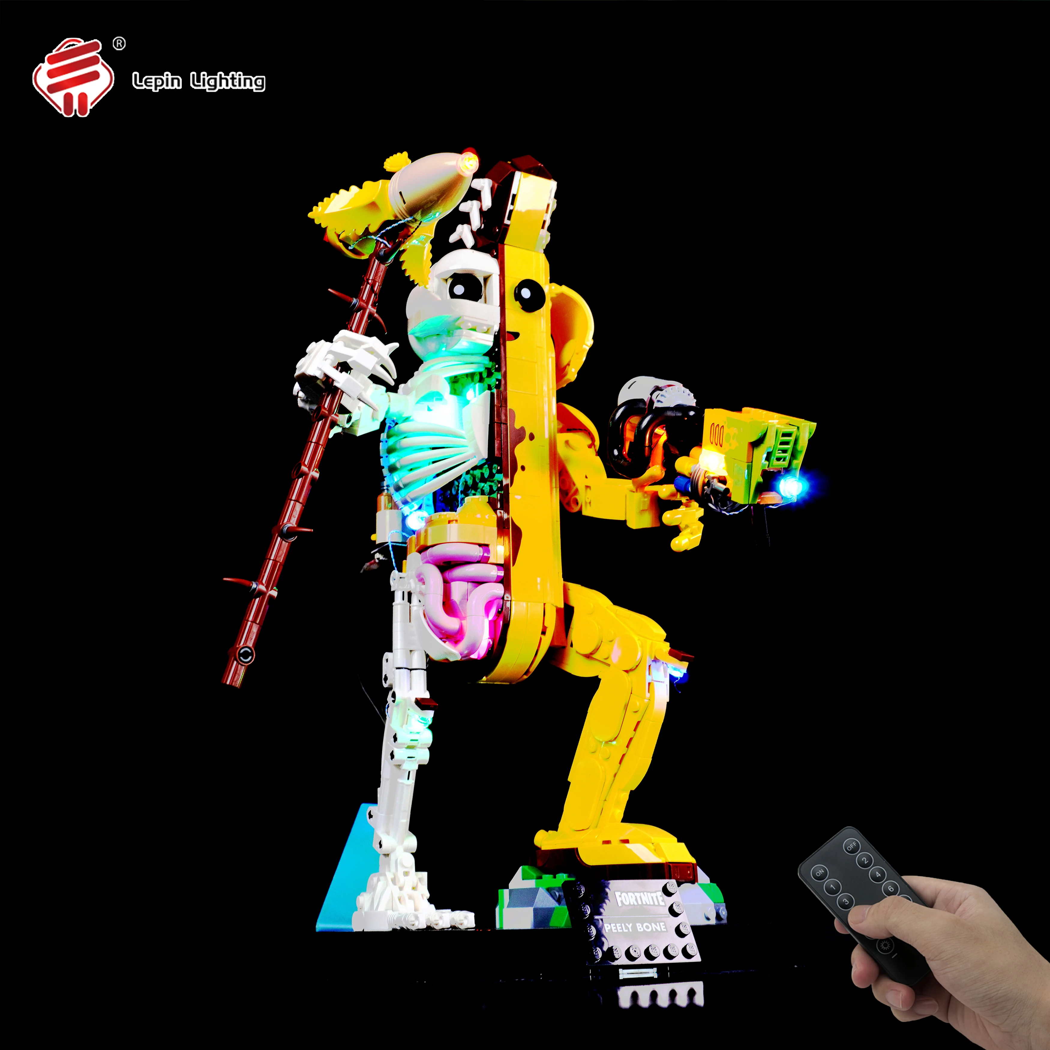 

LED Lighting Kit Compatible with 77072 Skeleton Banana Game Style Building Blocks Model Display Light Set (Lights Only)