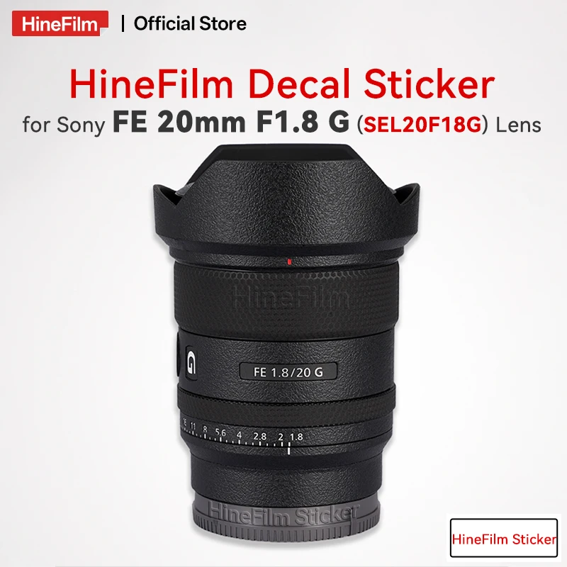 Hinefilm Skin für Sony FE 20mm F1.8 G Objektiv Aufkleber FE20 F1.8 Objektiv-Schutzfolie 20 1.8 Objektiv-Schutzhülle FE20F1.8 SEL20F18G Skin