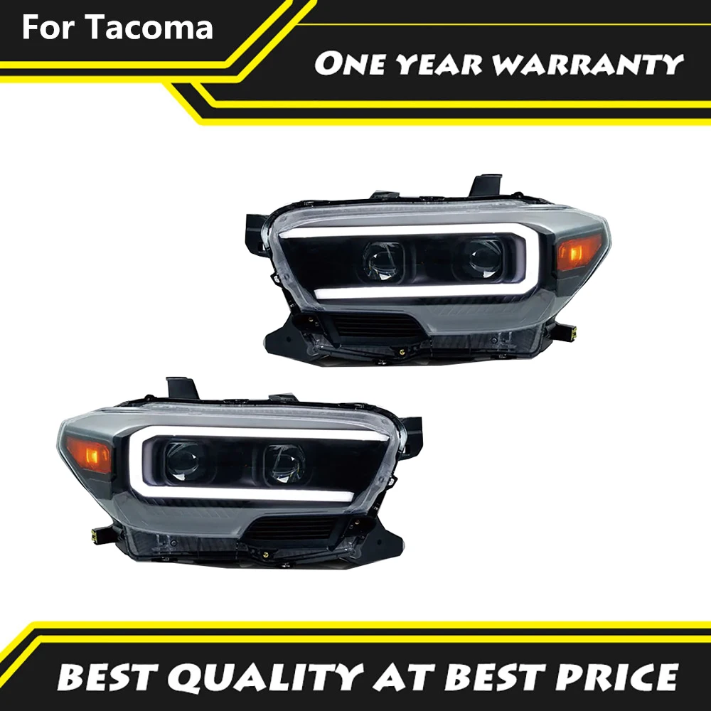 

1 Pair Headlights Assembly Full LED Front Headlamp For 2016-2023 Toyota Tacoma Modified Head Light Car Accessories