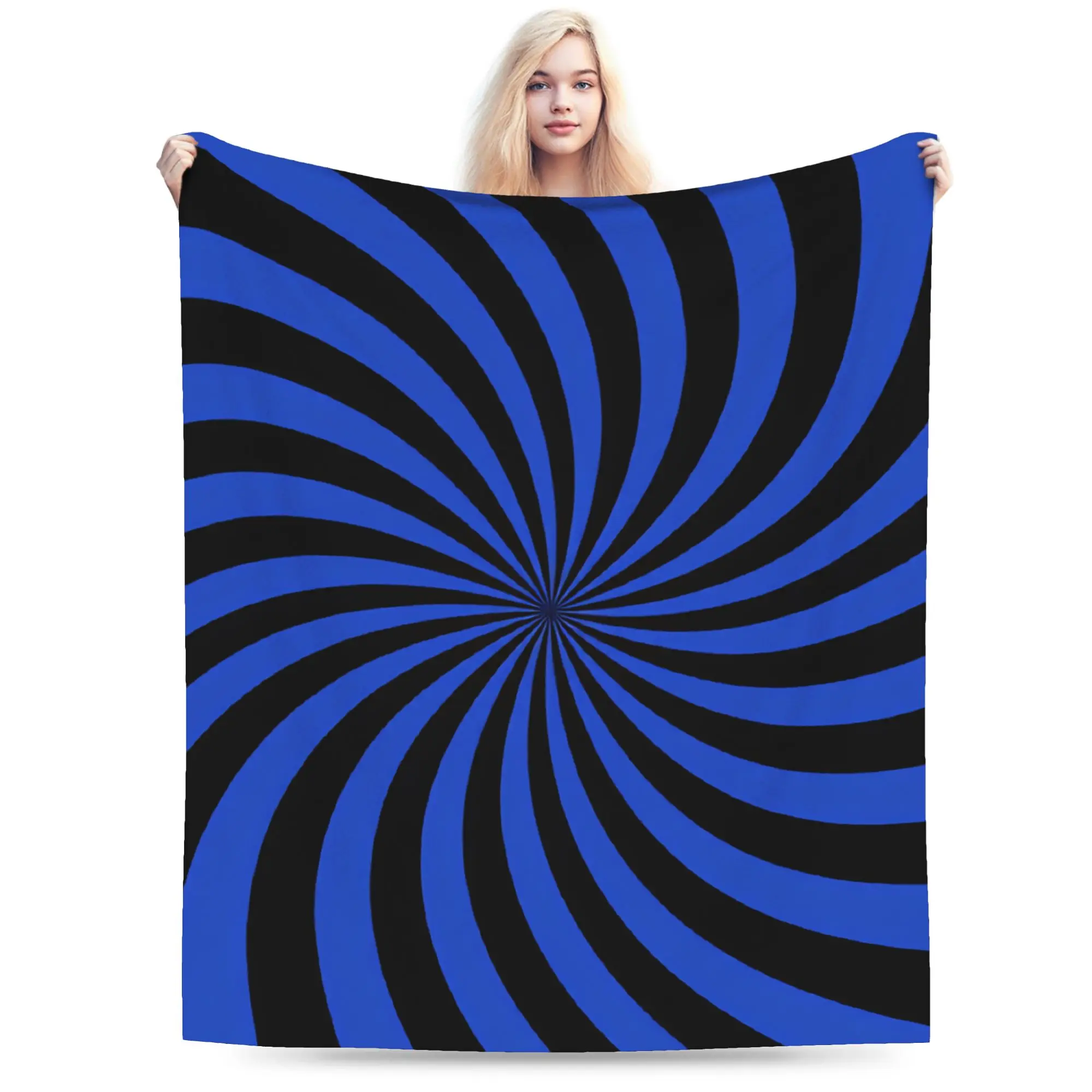 Abstract Swirl Disorder Blankets Quality Super Warm  Throw Blanket Spring Boy Girl Couch Bed Graphic Bedspread