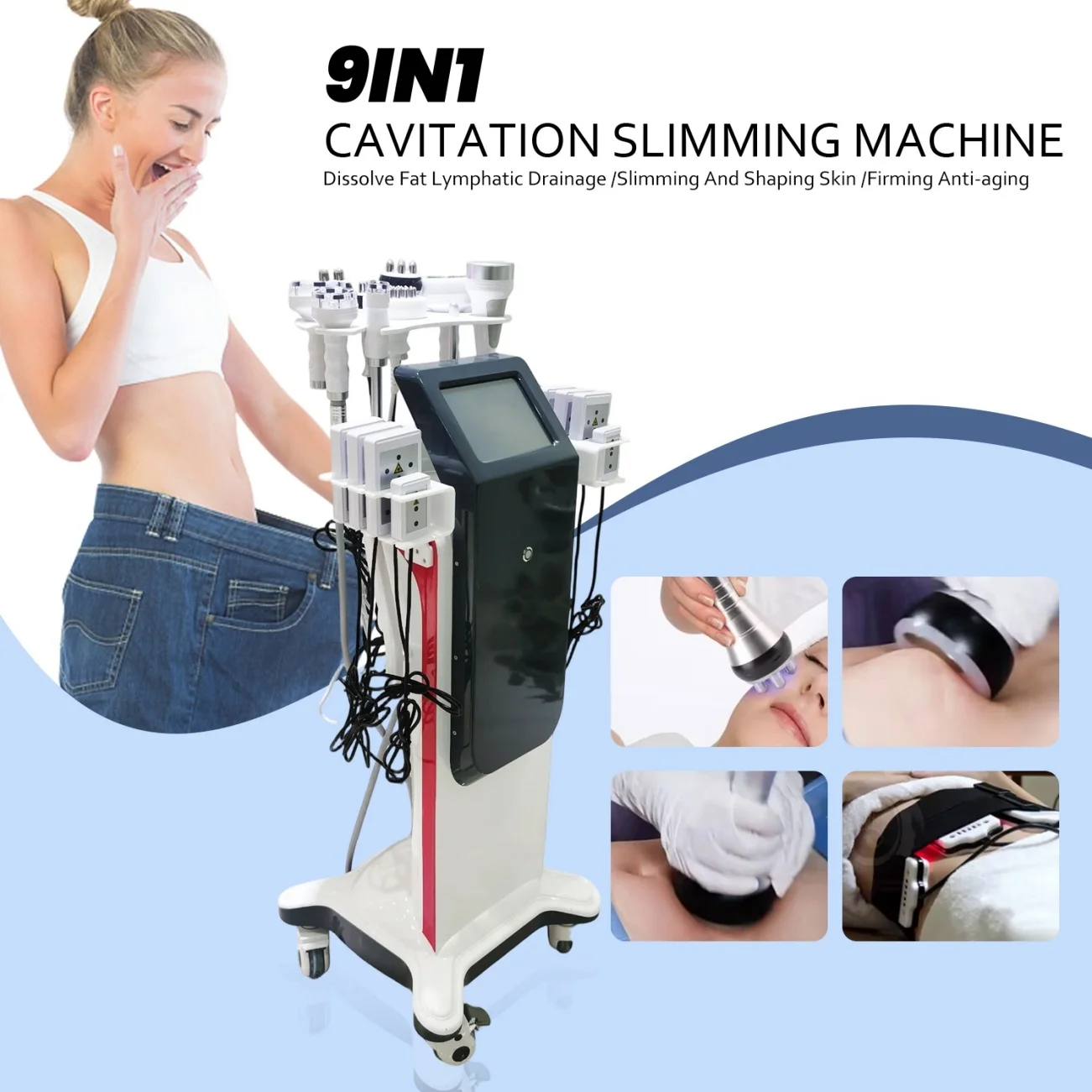 

10 In 1 Weight Loss Body Sculpting Cavitation Machine Body Sculpting Lipo Laser Weight Loss Machine Body Slimming Skin Firmness