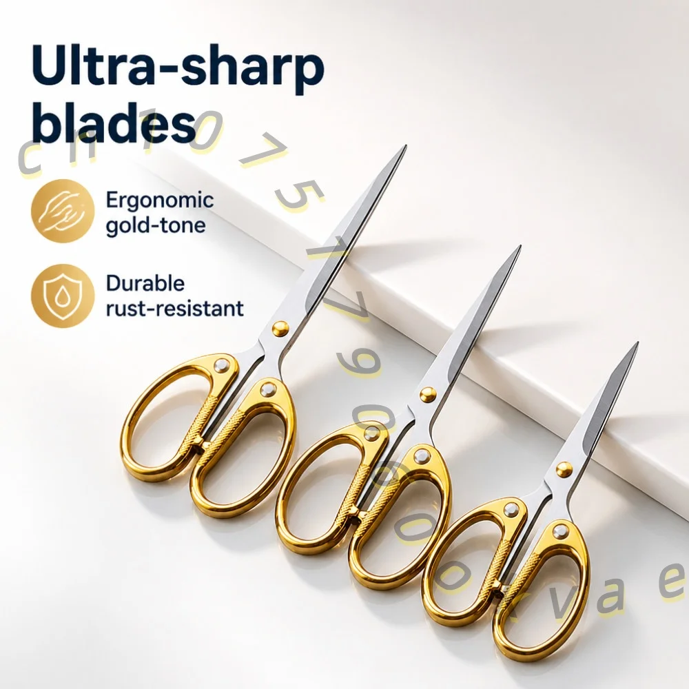 Precision Embroidery Scissors Small Sewing Shears Gold Handle Craft Cutting Tool for DIY Needlework Fabric Paper Cutting