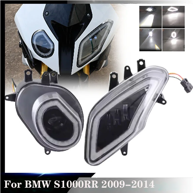 2025 HOT Motorcycle LED Angel Halo Headlight Assembly For B-MW S1000RR S 1000 RR 2010-2014 2011 2012 2013 BRAND NEW