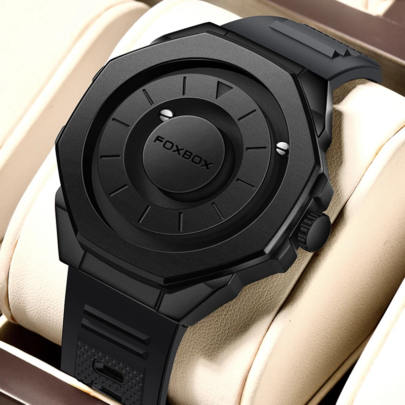 2025 جديد ساعة رجالية FOXBOX العلامة التجارية الأصلية الفاخرة المتداول حبة تصميم ساعات يد كوارتز للرجال موضة مقاوم للماء ساعة الرجال